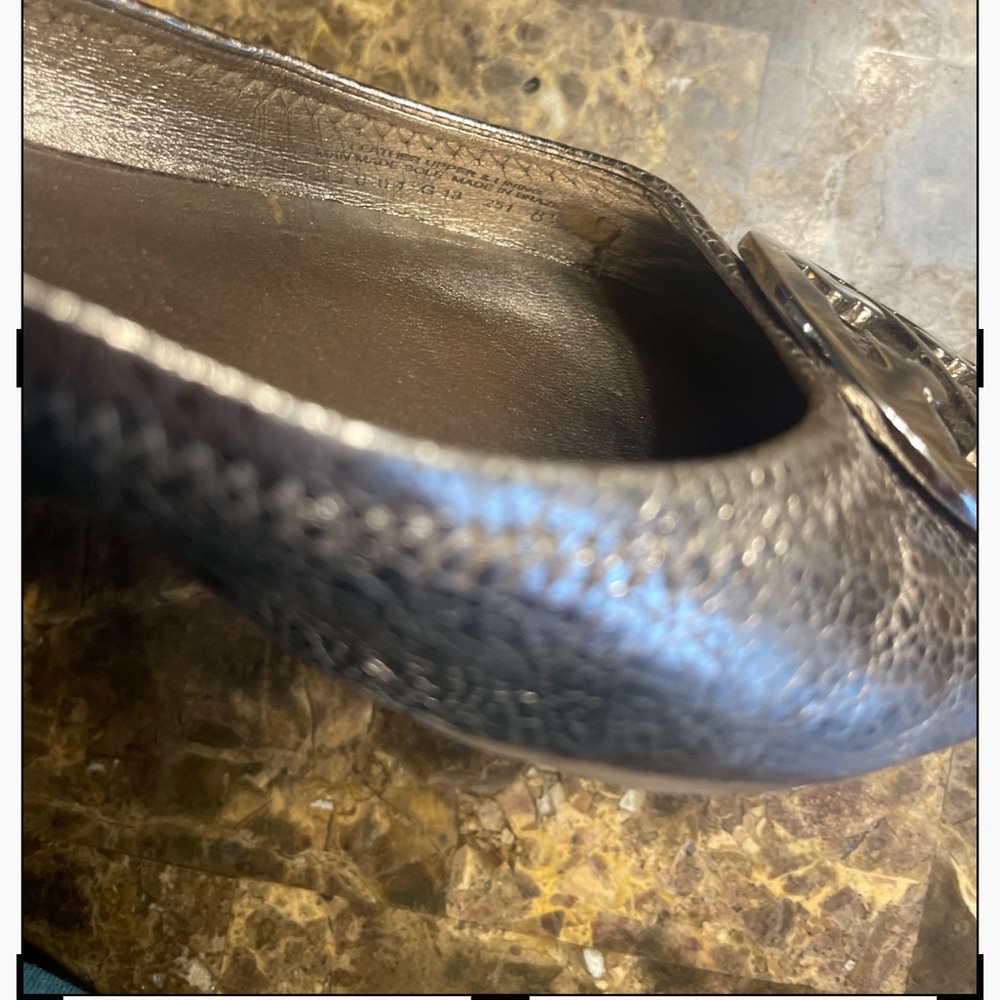 Tory Burch Metallic Ballet Flats - Picture 14 of 16